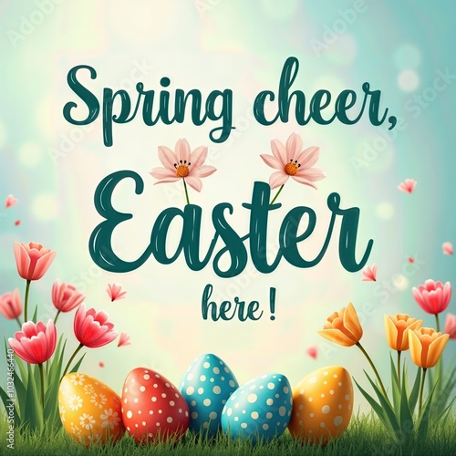  Easter Spring Cheer Card