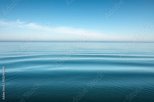 Calm Blue Water With A Clear Sky