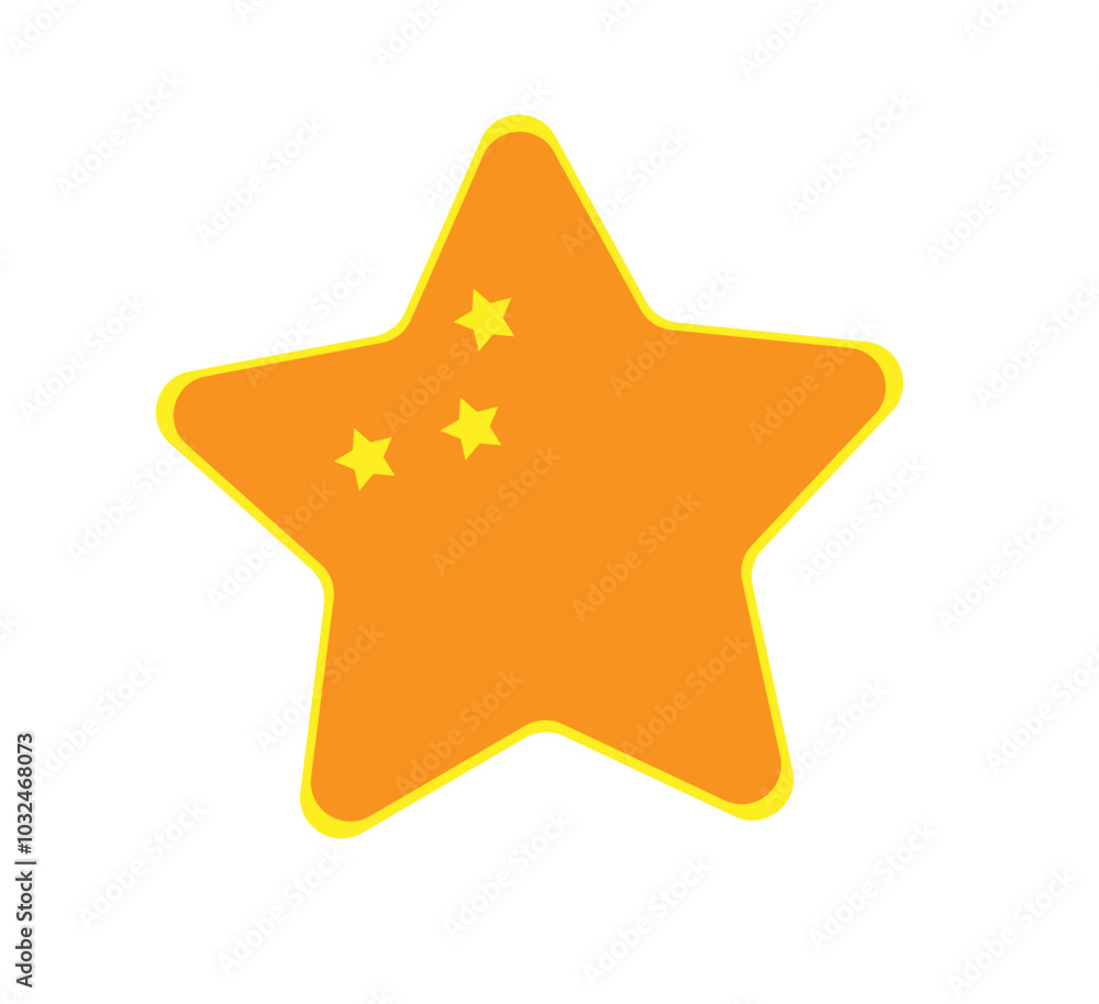 an orange star on a white background an orange star on a white background