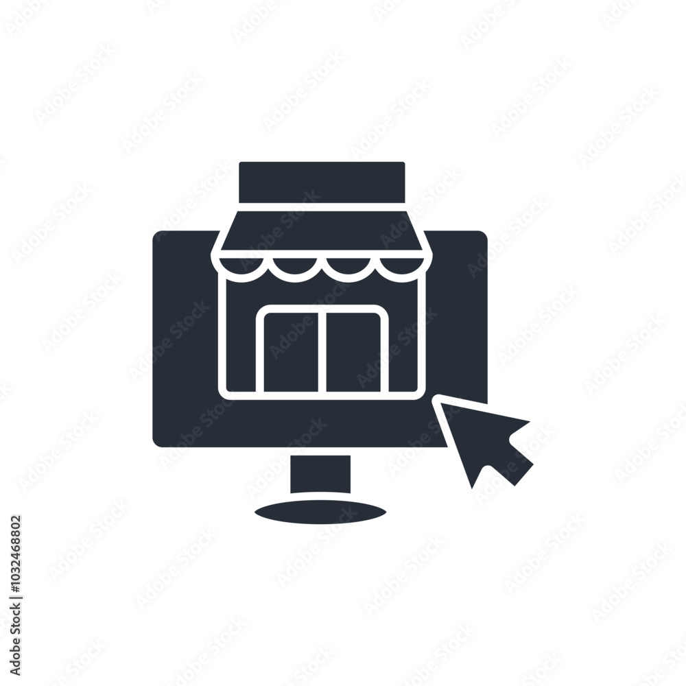 E-commerce icon. vector.Editable stroke.linear style sign for use web design,logo.Symbol illustration. E-commerce icon. vector.Editable stroke.linear style sign for use web design,logo.Symbol illustration.