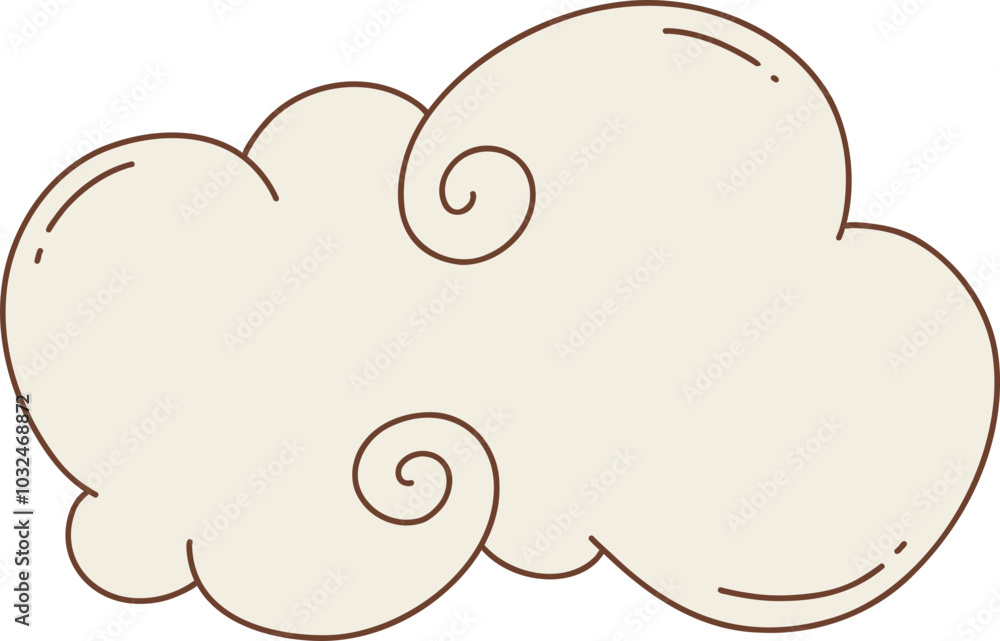 cloud with a swirl pattern cloud with a swirl pattern