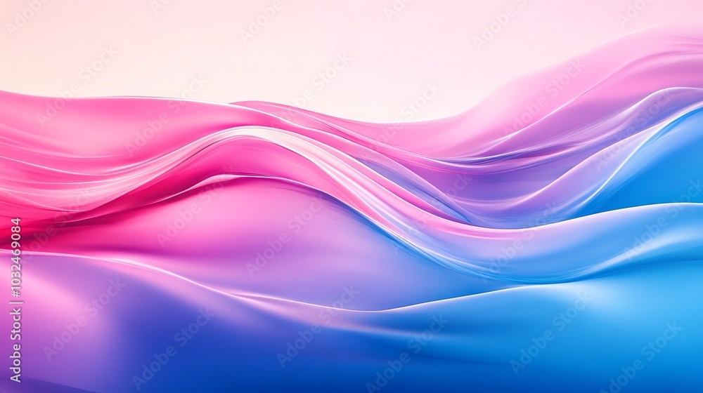 Abstract pink and purple waves flow in a digital design Abstract pink and purple waves flow in a digital design