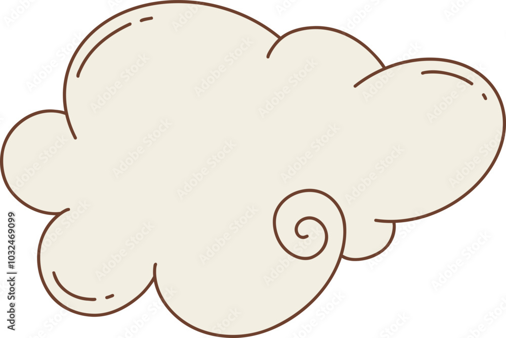 cloud with a swirl pattern cloud with a swirl pattern