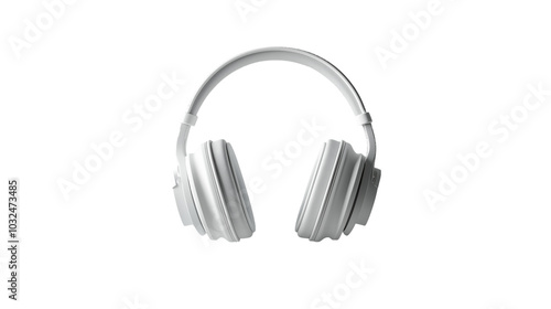 ultra modern headphones on transparent background, png photo