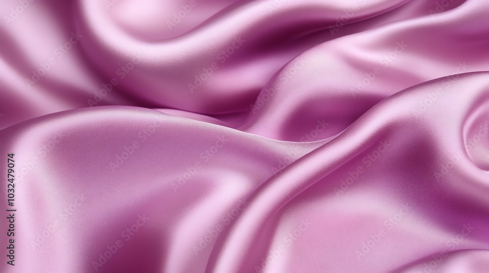 Obraz premium Pink satin fabric with soft, smooth texture, perfect for luxury decoration or elegant drapery