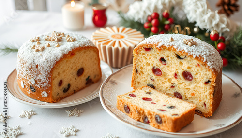 christmas, panettone and pandoro, italian sweets photo