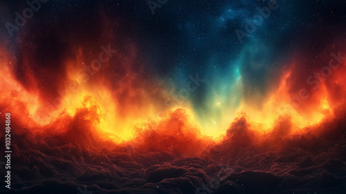 Fiery Nebula  Celestial Inferno 