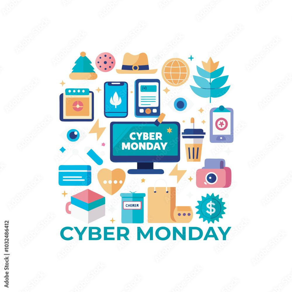 Cyber Monday vector illustration Cyber Monday vector illustration