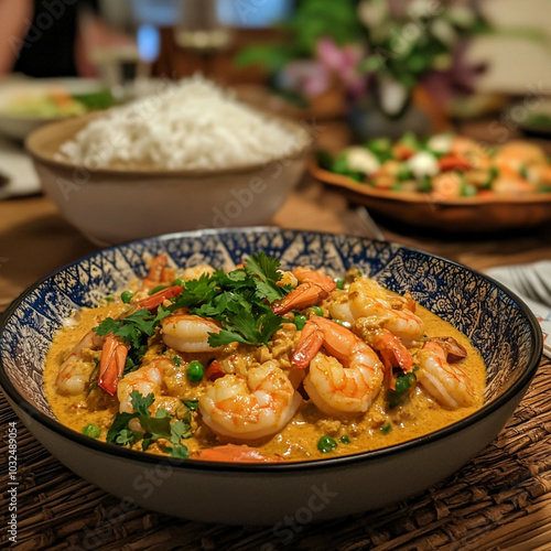 fried shrimp with rice