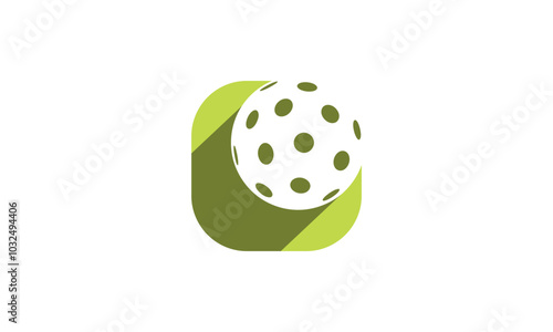 a pickleball themed graphic image, on a white background. vector graphic base..