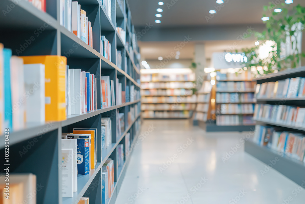 A library with many bookshelves and a large number of books A library with many bookshelves and a large number of books