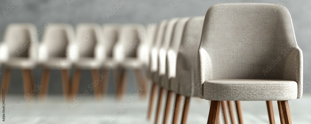 Stylish Chair in Minimalist Design Setting Stylish Chair in Minimalist Design Setting