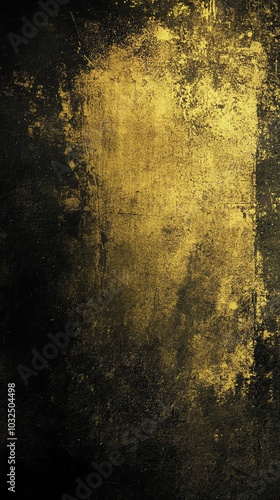 Grungy aged textured paper backdrop with dark gold brown vintage surface