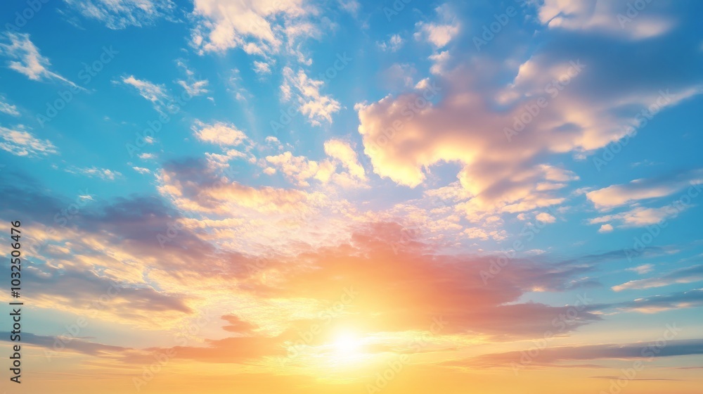 Sunset sky background. Blue sky with golden light and clouds with soft blur motion effect backgrounds. Sky clouds backdrop. Sunset sky background. Blue sky with golden light and clouds with soft blur motion effect backgrounds. Sky clouds backdrop.