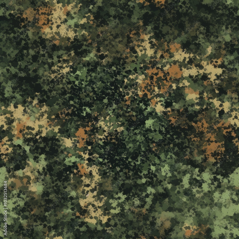 Green, Brown, and Tan Camouflage Pattern Green, Brown, and Tan Camouflage Pattern