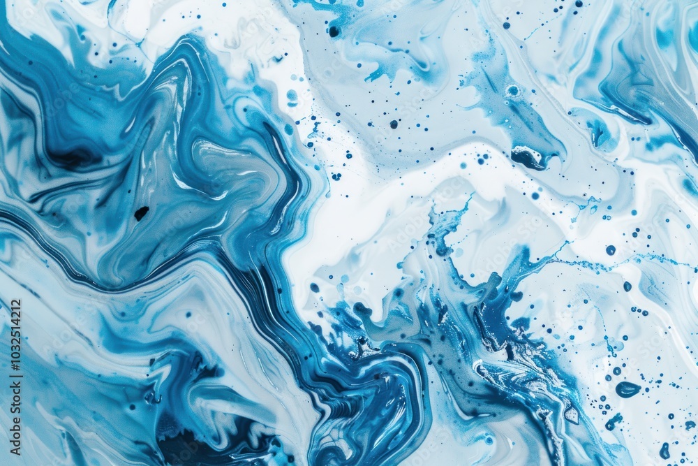Abstract blue and white fluid marble texture. Artistic background for design and print. Abstract blue and white fluid marble texture. Artistic background for design and print.