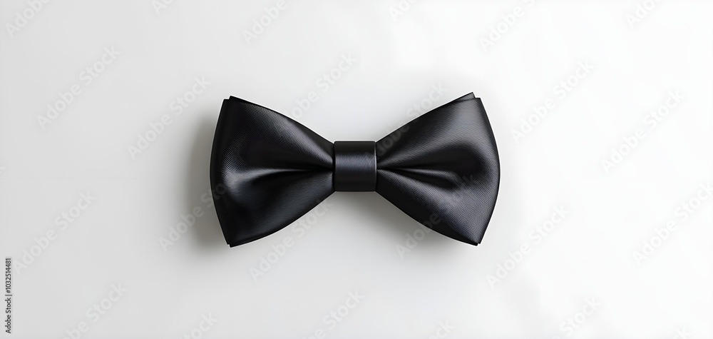 A classic black top hat, isolated on a white background, with a satin ribbon around the base and a subtle shadow A classic black top hat, isolated on a white background, with a satin ribbon around the base and a subtle shadow