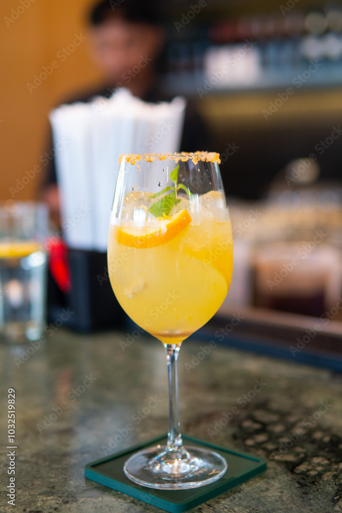 drinking cocktail mocktail at bar lounge club juice freshness fresh fruit syrup drinking cocktail mocktail at bar lounge club juice freshness fresh fruit syrup