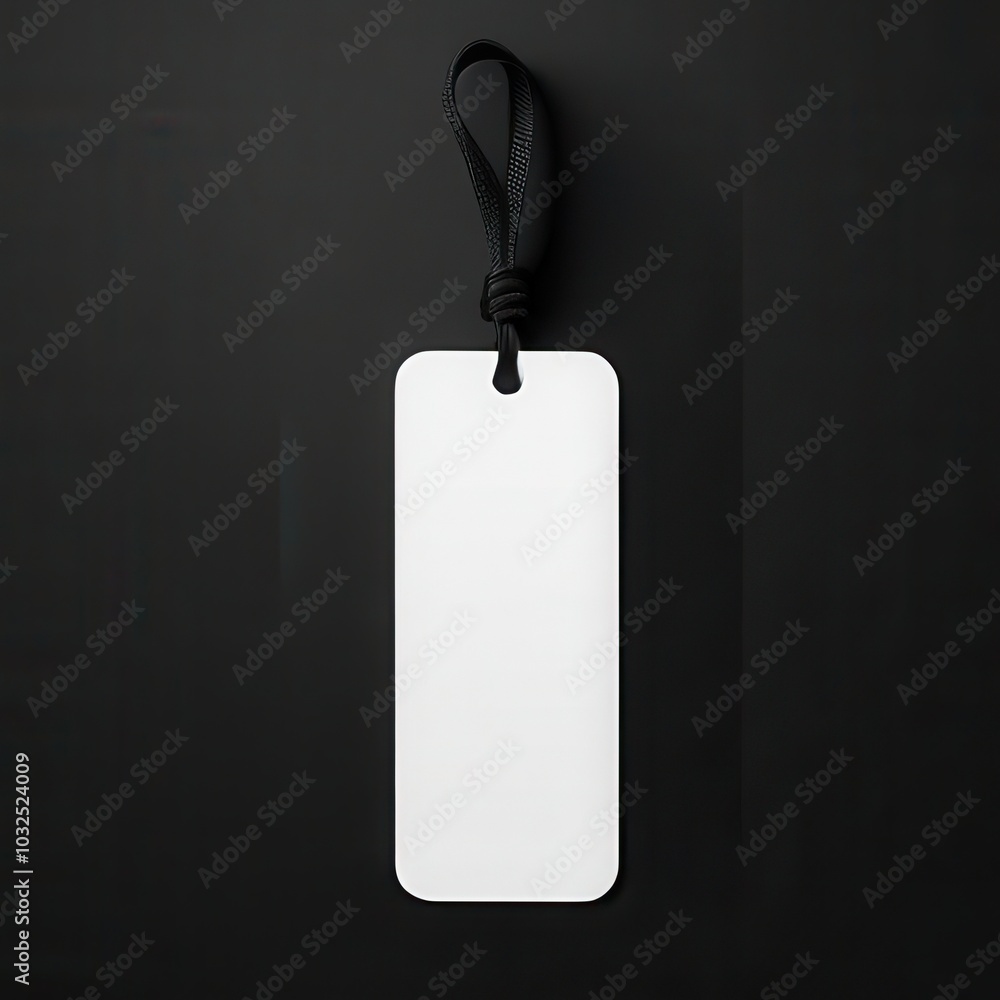 Fototapeta premium Minimalist bookmark designs in various colors. Showcase your artwork with this clean bookmark mockup. Ideal for creative projects and print-ready use. Bookmark mockup, Bookmark designs.
