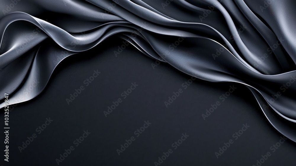 A luxurious fabric swatch on a flat solid black background, showcasing its texture and quality with dramatic lighting. A luxurious fabric swatch on a flat solid black background, showcasing its texture and quality with dramatic lighting.