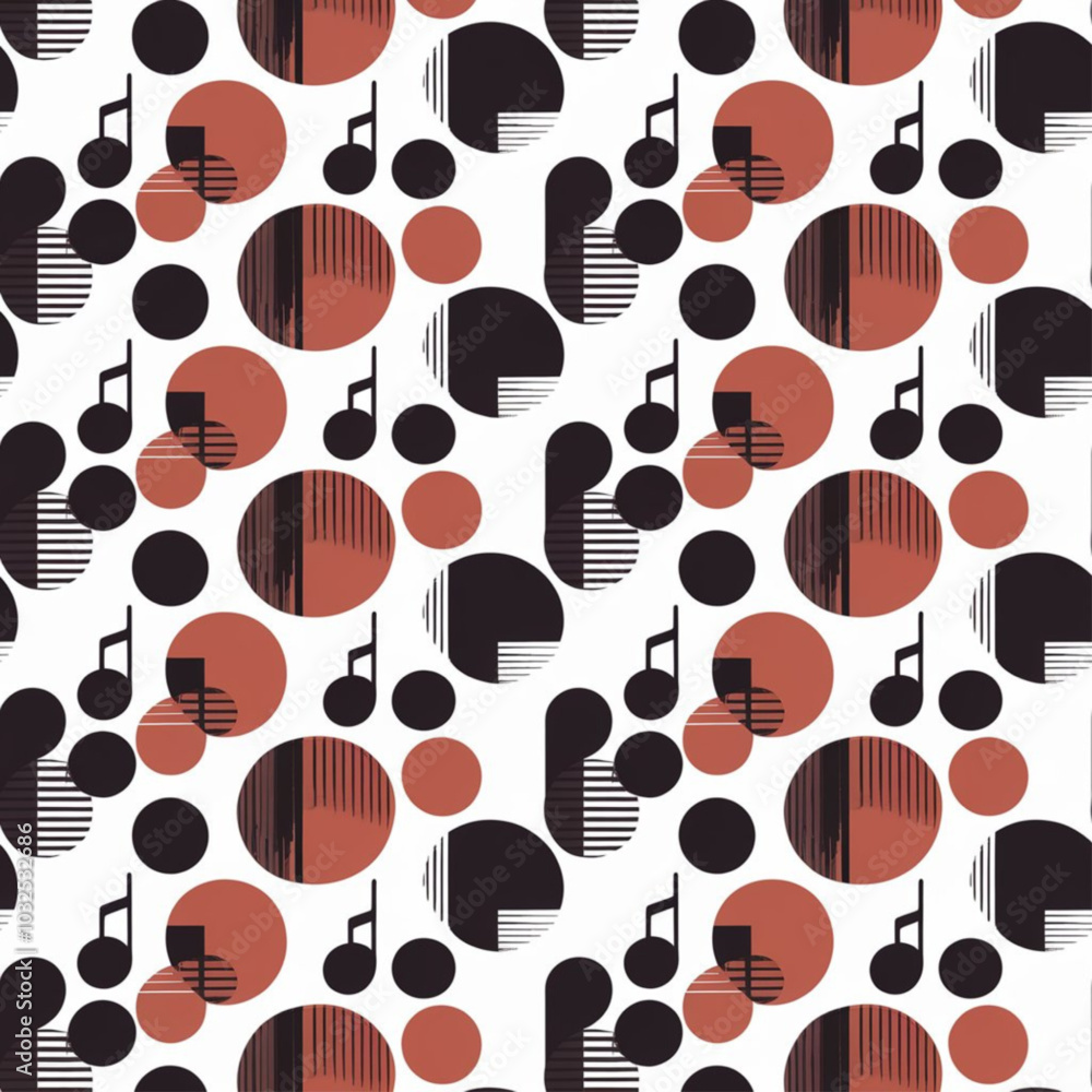 Fototapeta premium seamless pattern with musical icons