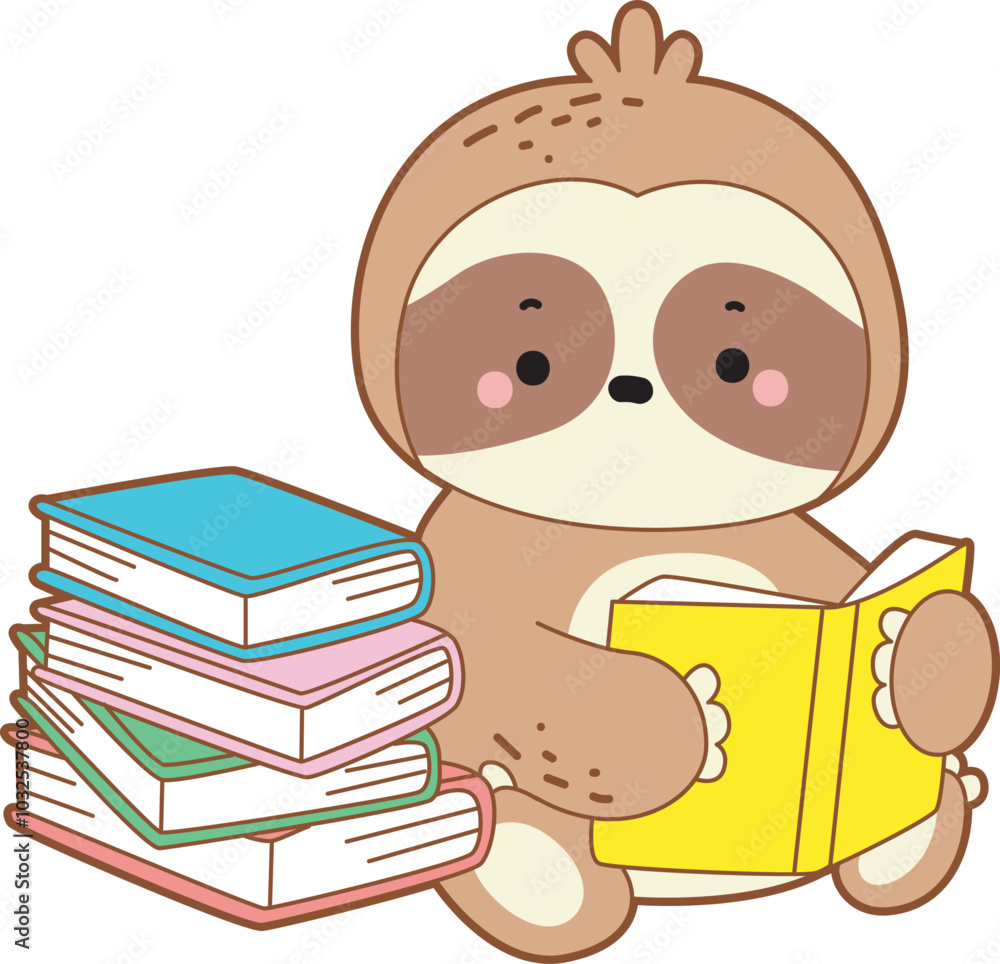 Cute sloth vector icon. Funny baby sloth animal series stock illustration. Slow life of fluffy sloth designs.
Cute sloth vector icon. Funny baby sloth animal series stock illustration. Slow life of fluffy sloth designs.