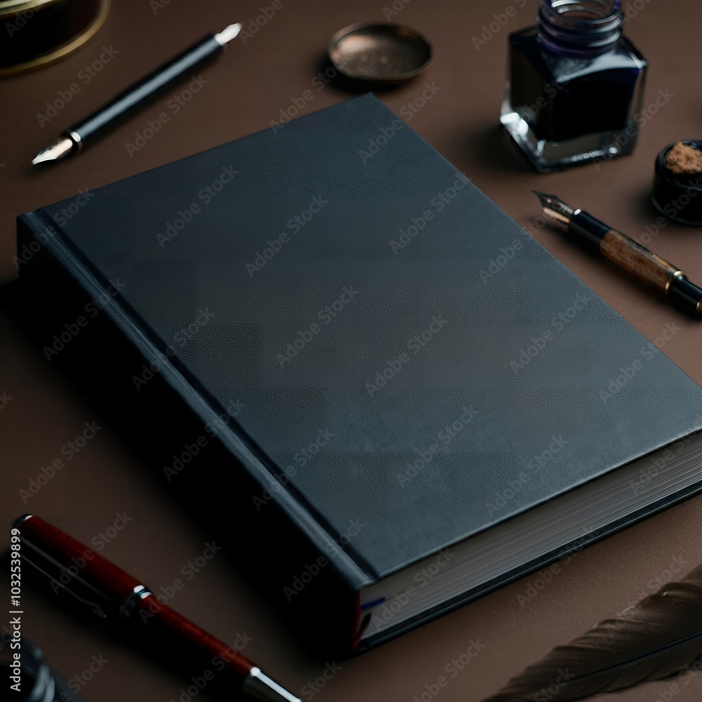 Blank book cover mockup template Blank book cover mockup template