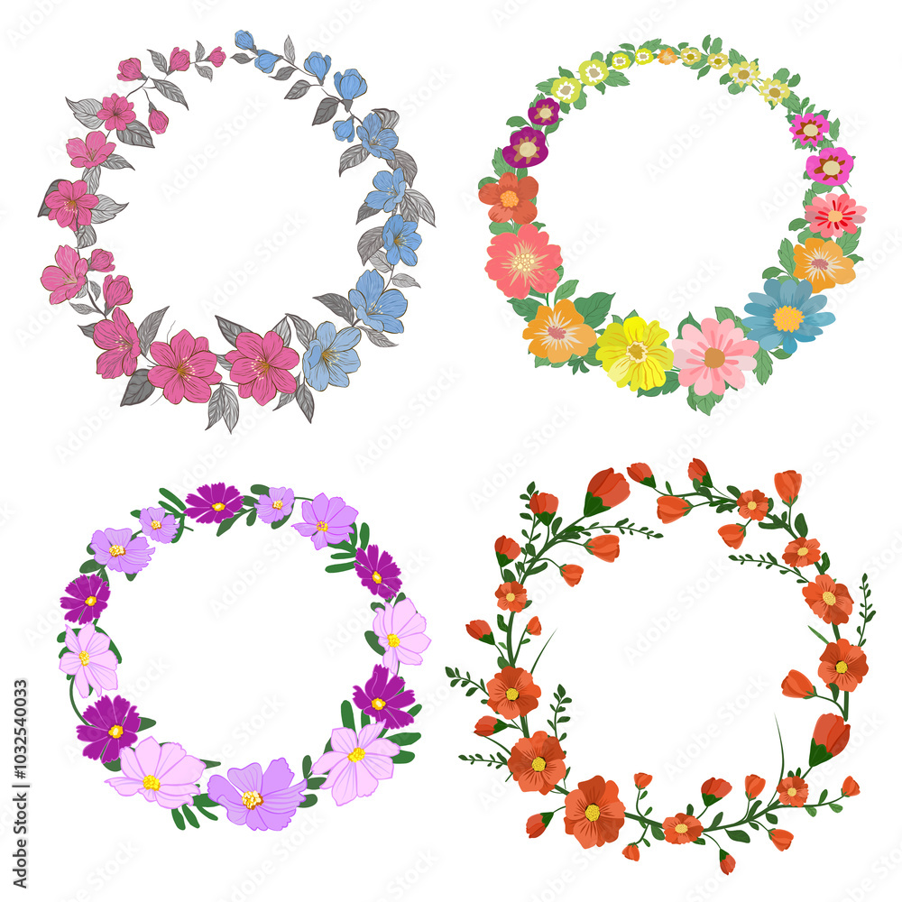 4 gorgeous florals wreaths 4 gorgeous florals wreaths