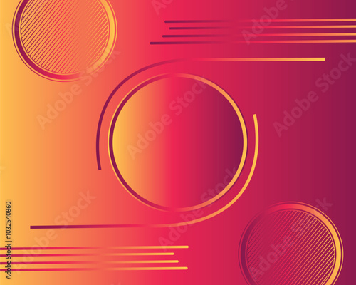 Radial Gradient abstract background with Yellow Red Gradient circle