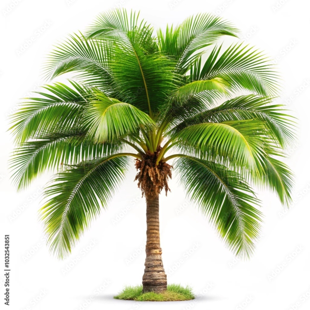 Obraz premium palm tree on a white background