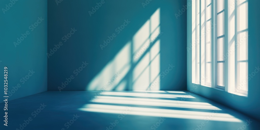 Tranquil Sunlit Room with Shutter Windows Tranquil Sunlit Room with Shutter Windows