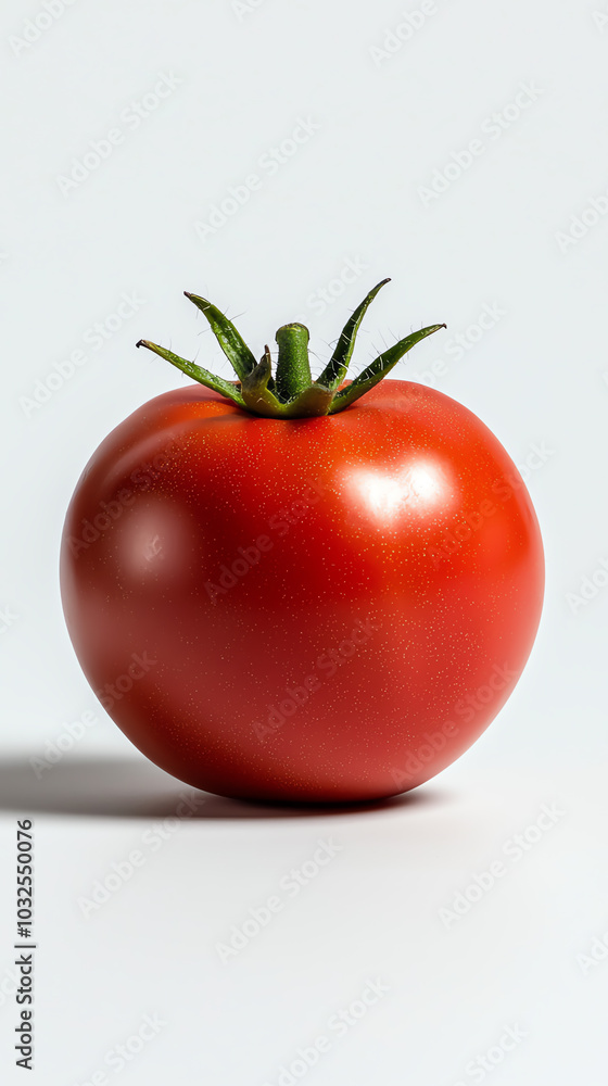 Fresh red tomato, white isolate background Fresh red tomato, white isolate background