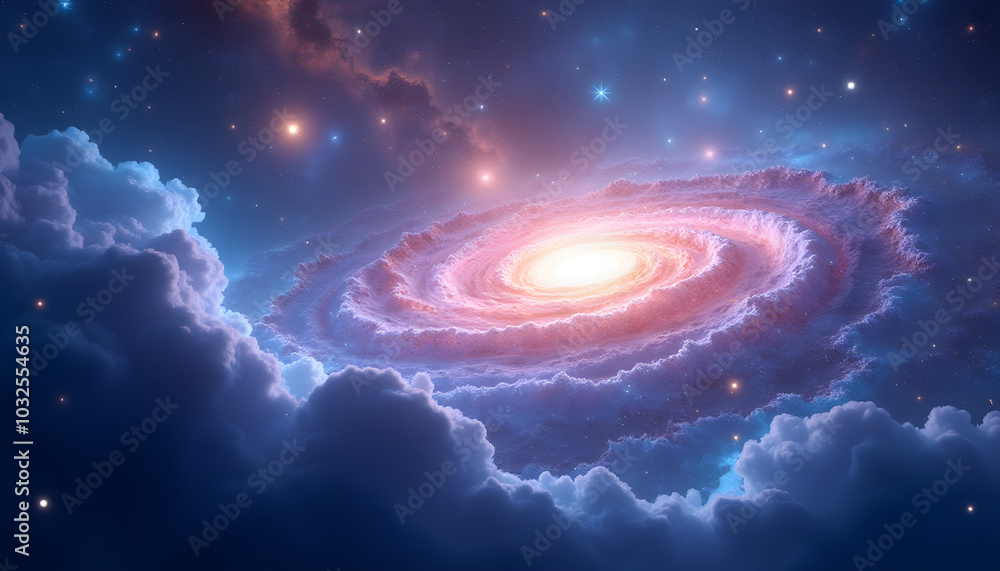 Obraz premium galaxy space background