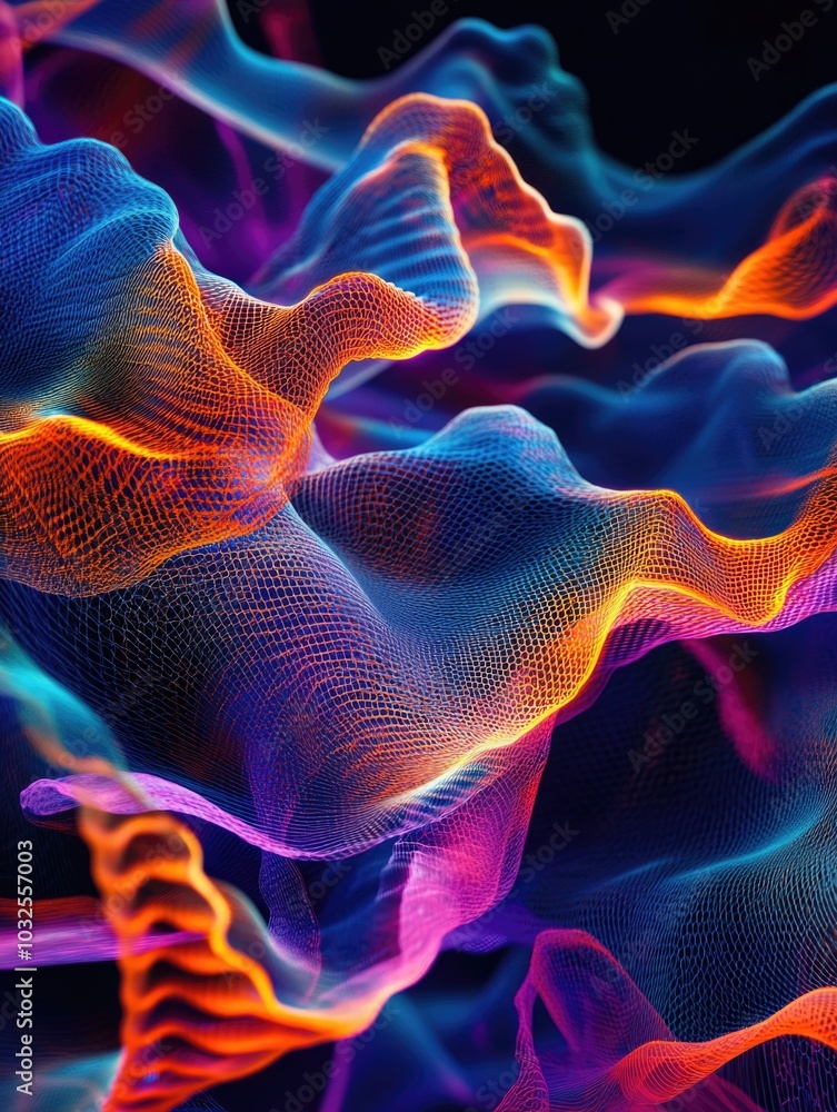 Obraz premium Colorful Lines Close Up