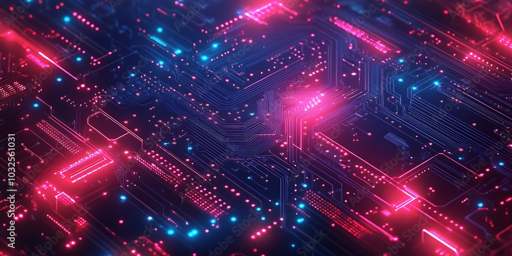 AI artificial intelligence technology microchip background AI artificial intelligence technology microchip background