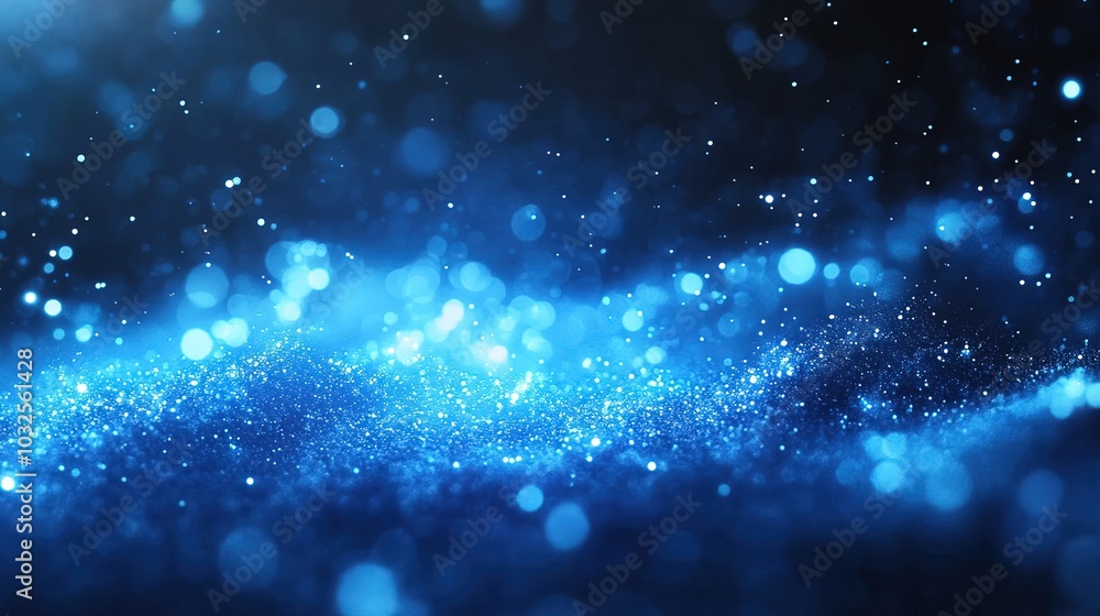 Blue burst of light digital transformation