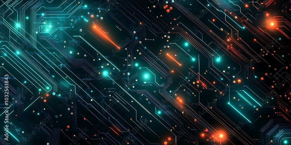 Obraz premium AI artificial intelligence technology microchip background