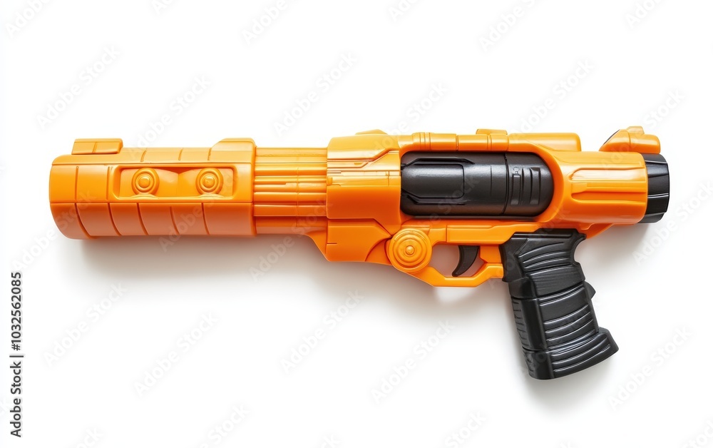 super mega blaster toy gun professional stock photo on white background super mega blaster toy gun professional stock photo on white background