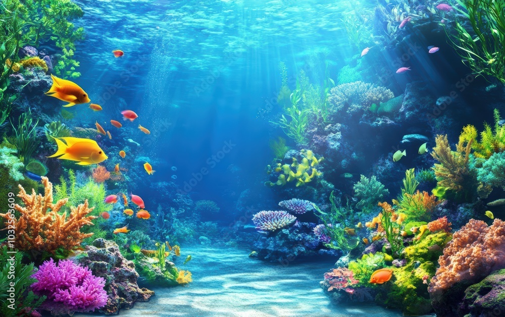 Naklejka premium underwater wallpaper