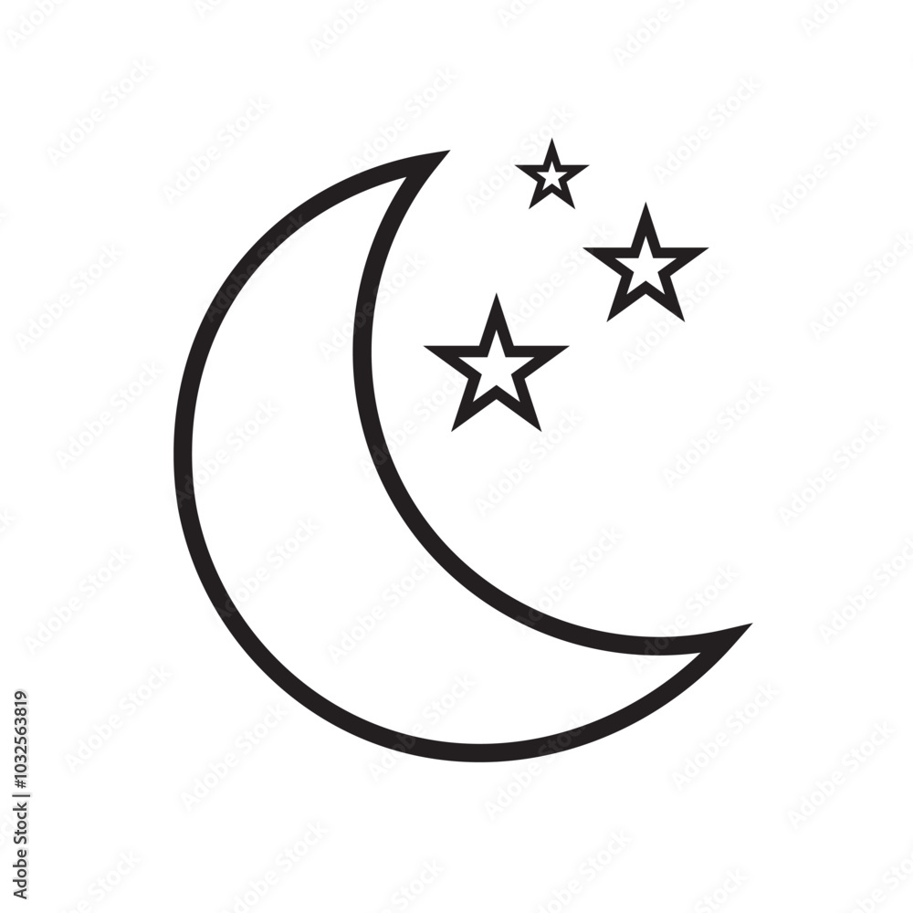 Sleep time night mode simple icon set, nighttime bedtime black white pictogram shape silhouette, do not disturb silence status moon crescent with clock symbol glyph image . eps10 Sleep time night mode simple icon set, nighttime bedtime black white pictogram shape silhouette, do not disturb silence status moon crescent with clock symbol glyph image . eps10