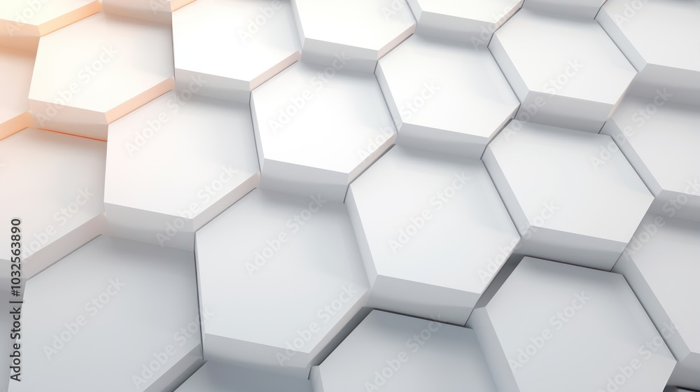 White hexagon background. Honeycomb pattern. Close-up a surface made up of hexagonal shapes. Aesthetic, geometric, futuristic and modern design White hexagon background. Honeycomb pattern. Close-up a surface made up of hexagonal shapes. Aesthetic, geometric, futuristic and modern design