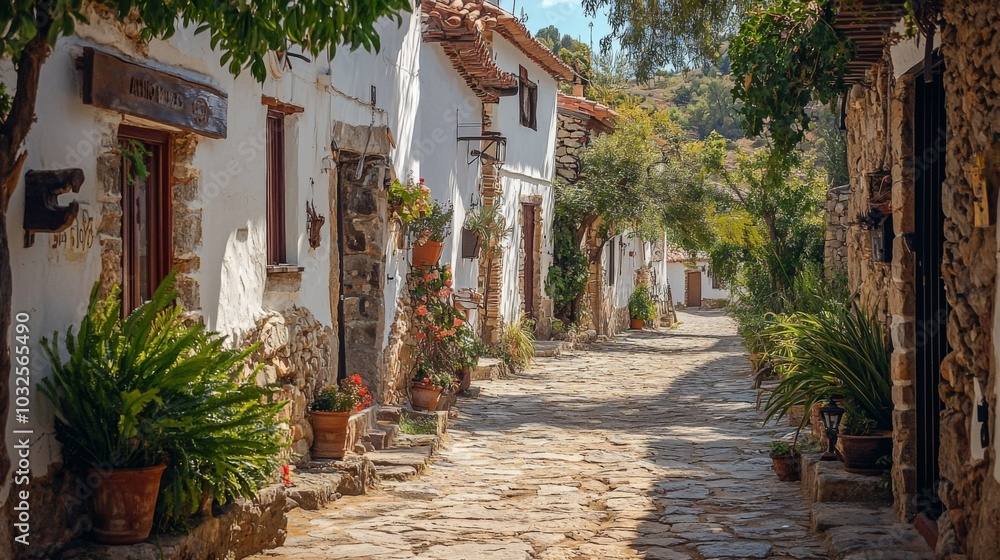 Traditional architecture in a quaint village, capturing the charm of rural life Traditional architecture in a quaint village, capturing the charm of rural life