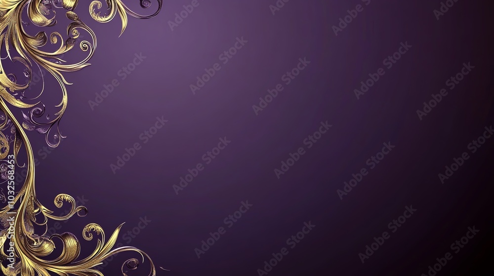 Floral Ornate Gold Frame Vector Design Floral Ornate Gold Frame Vector Design