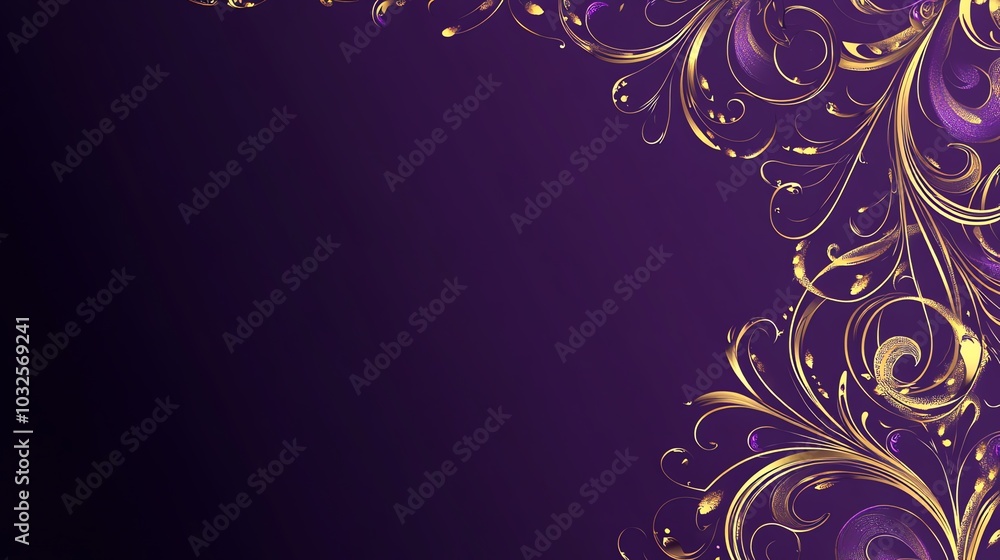 Floral Ornate Gold Frame Vector Design Floral Ornate Gold Frame Vector Design