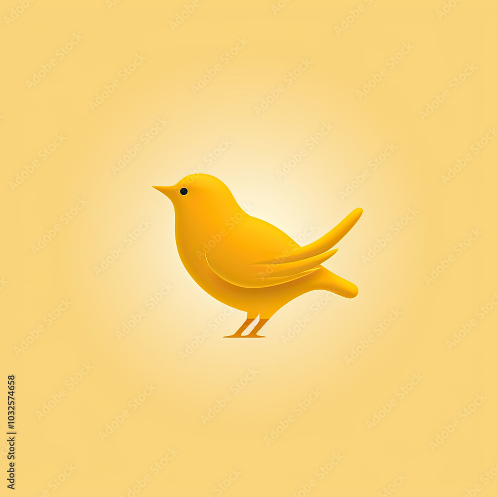Beautiful Canary Bird Logo, Yellow Bird Design for Your Corporate and Business Graphic Resource or Creative Project, Ai Generative Beautiful Canary Bird Logo, Yellow Bird Design for Your Corporate and Business Graphic Resource or Creative Project, Ai Generative