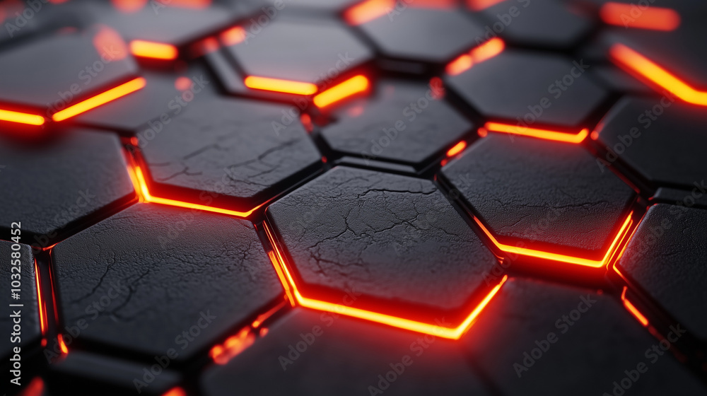 astarte.ai: Futuristic Hexagonal Pattern with Red Neon Glow astarte.ai: Futuristic Hexagonal Pattern with Red Neon Glow