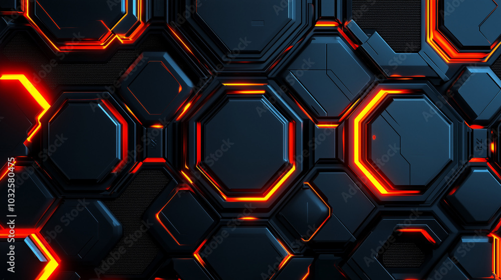 astarte.ai: Futuristic Hexagonal Pattern with Red Neon Glow astarte.ai: Futuristic Hexagonal Pattern with Red Neon Glow