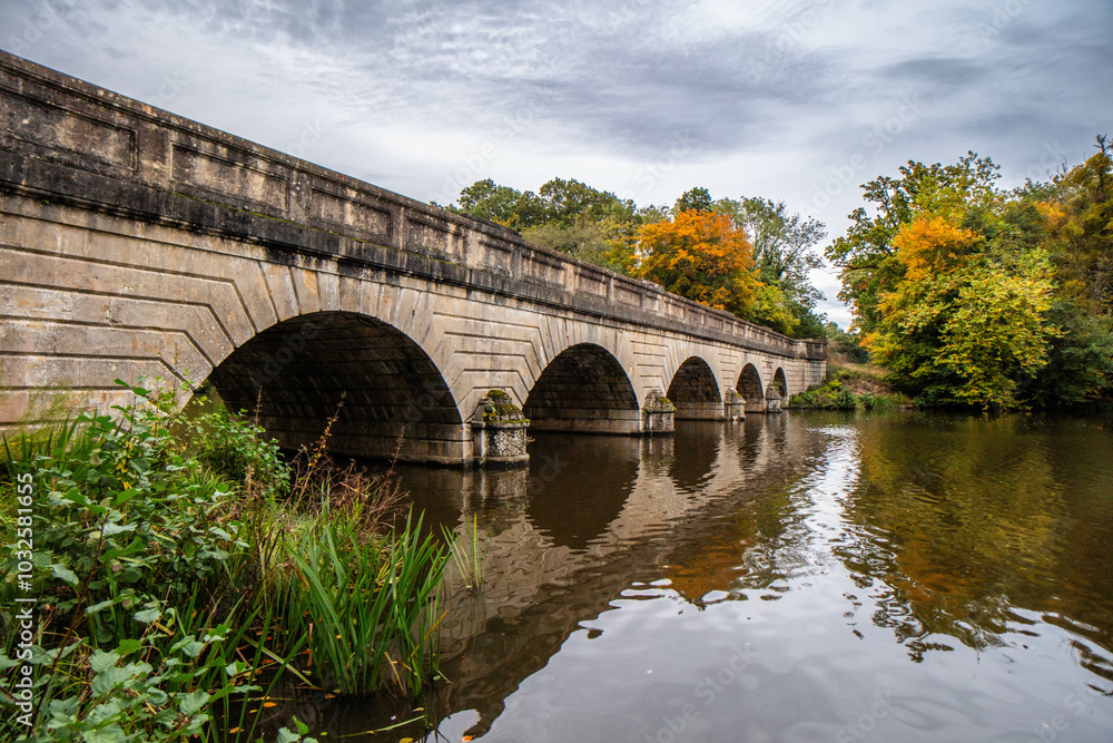 Fototapeta premium The five arch bridge in Virginia Water, UK.