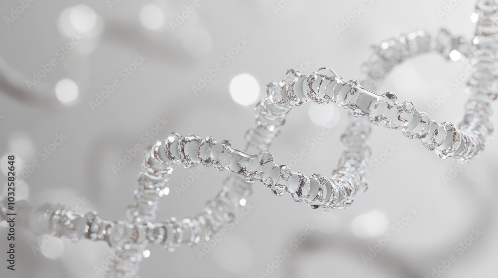 DNA strand isolated on white background DNA strand isolated on white background