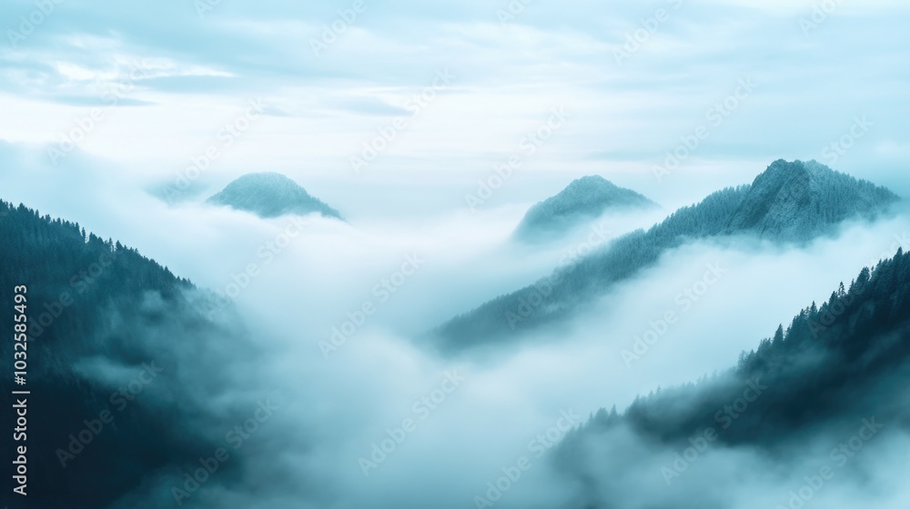 Serene Mountainous Landscape Serene Mountainous Landscape